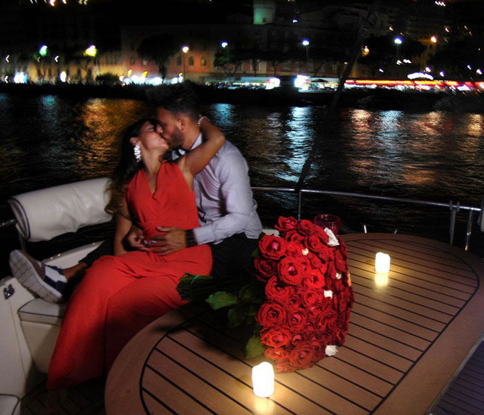 Wedding Proposal on a Boat in Positano